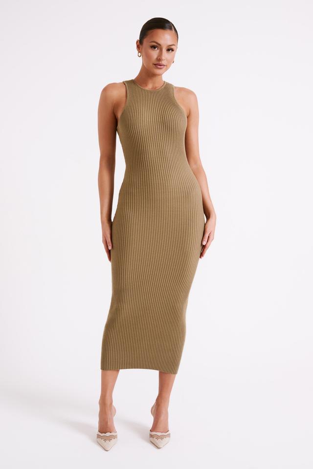 Sienna Knit Midi Dress - Olive Product Image