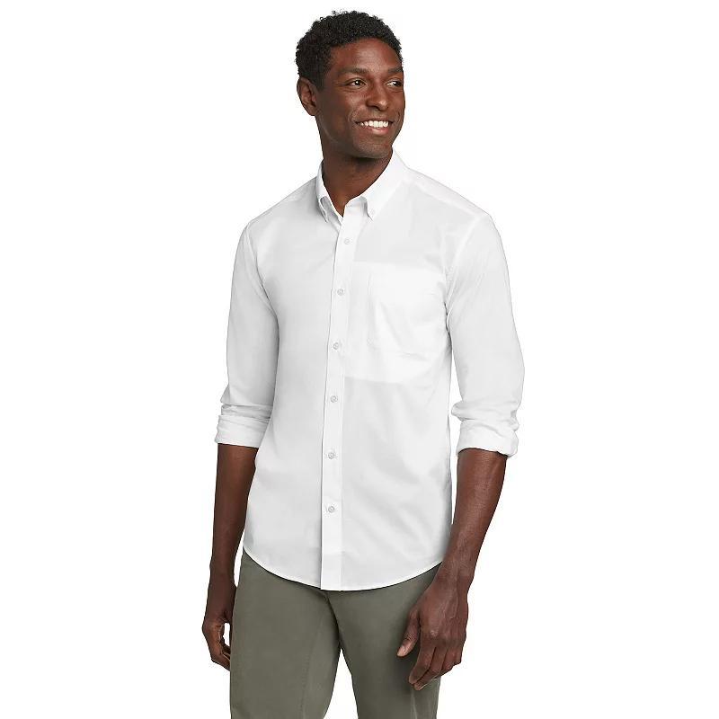 Mens Eddie Bauer UPF 50 Voyager Long Sleeve Button-Down Shirt Product Image