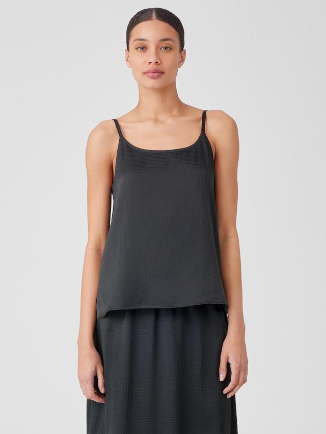 EILEEN FISHER Hammered Silk Cotton Camifemale Product Image
