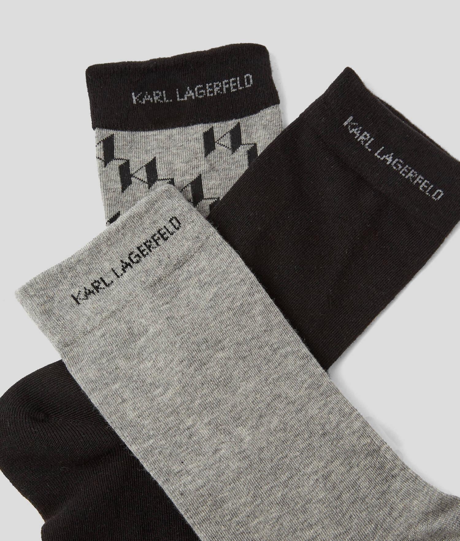 K/MONOGRAM SOCKS - 3 PACK Product Image