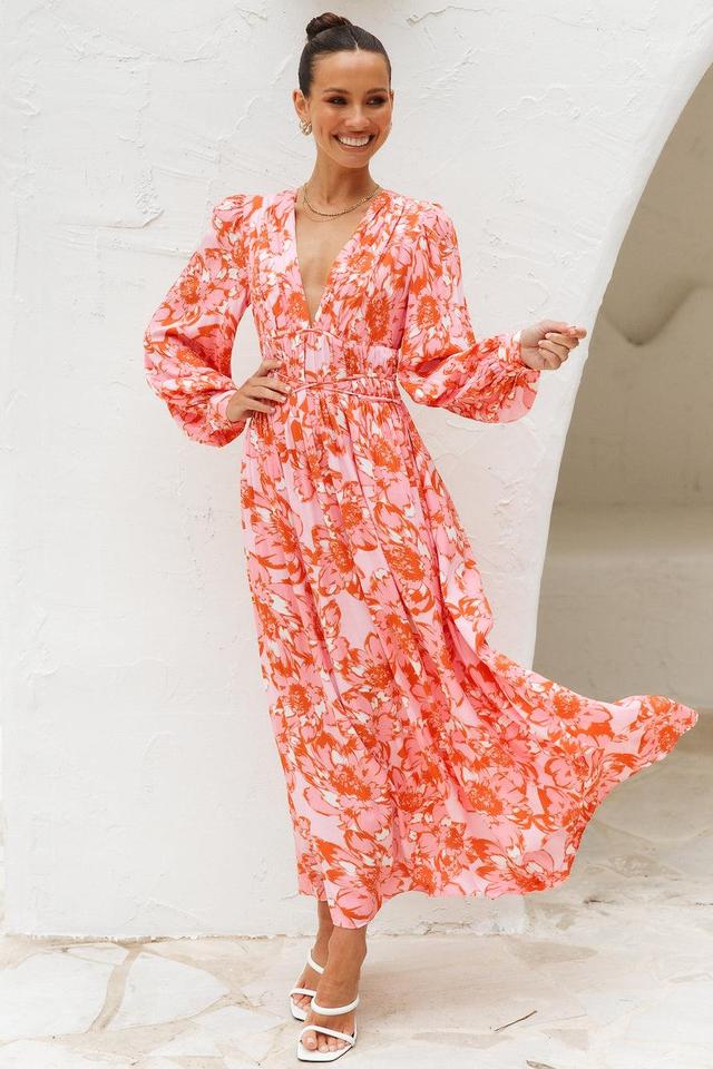 Florally World Midi Dress Floral Product Image