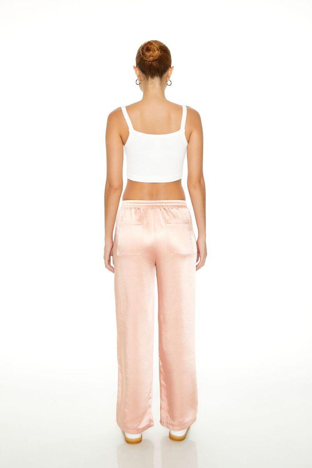 Satin Drawstring Wide-Leg Pants | Forever 21 Product Image