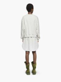 LAYERED SWEATSHIRT DRESS in grey | JW Anderson US  Product Image