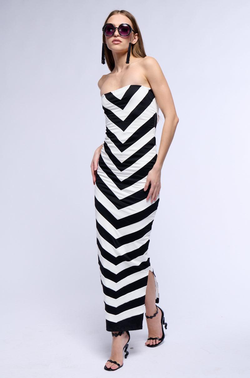 A DAY IN THE HAMPTONS STRIPED MAXI DRESS product image