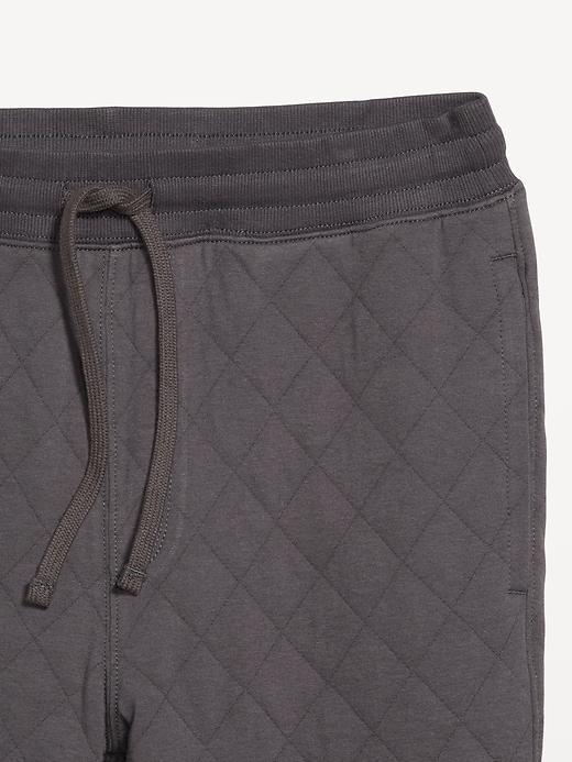 Loose Quilted Fleece Joggers Product Image