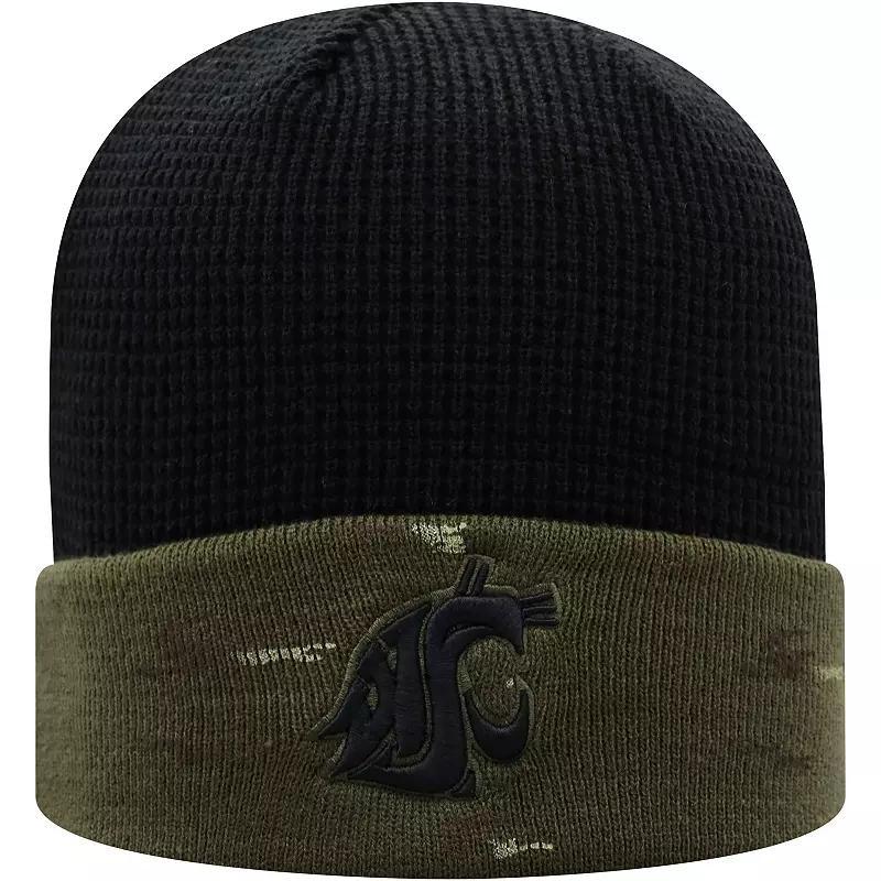 Mens Top of the World Olive/Black Washington State Cougars OHT Military Appreciation Skully Cuffed Knit Hat Product Image