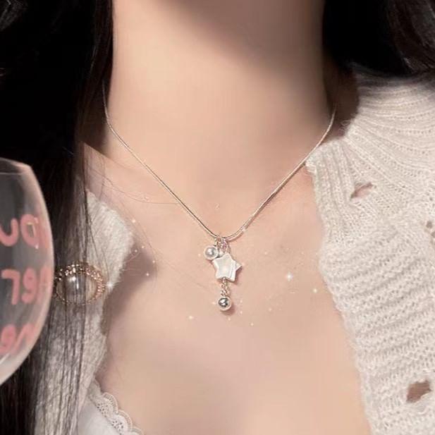 Star Bead Pendant Alloy Necklace Product Image