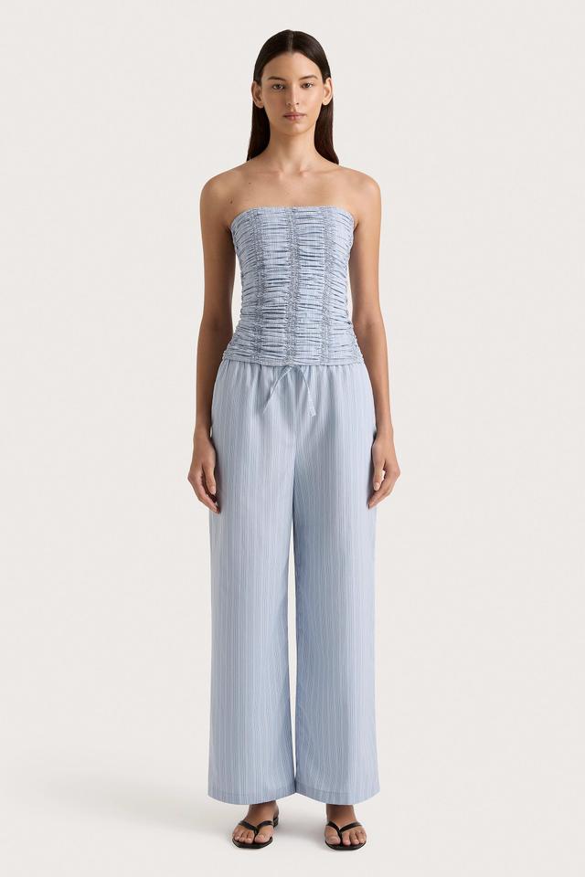 Freja Pant Blue Pinstripe Product Image