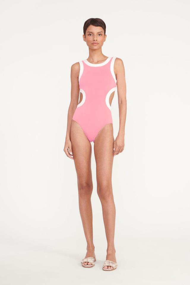 DOLCE ONE PIECE | CORAL PINK WHITE Product Image