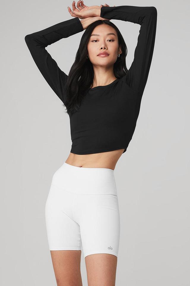 Alo Yoga | Alosoft Crop Finesse Long Sleeve Top Size: XS Product Image