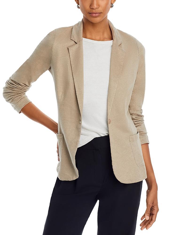 Womens Stretch Linen Blazer Product Image