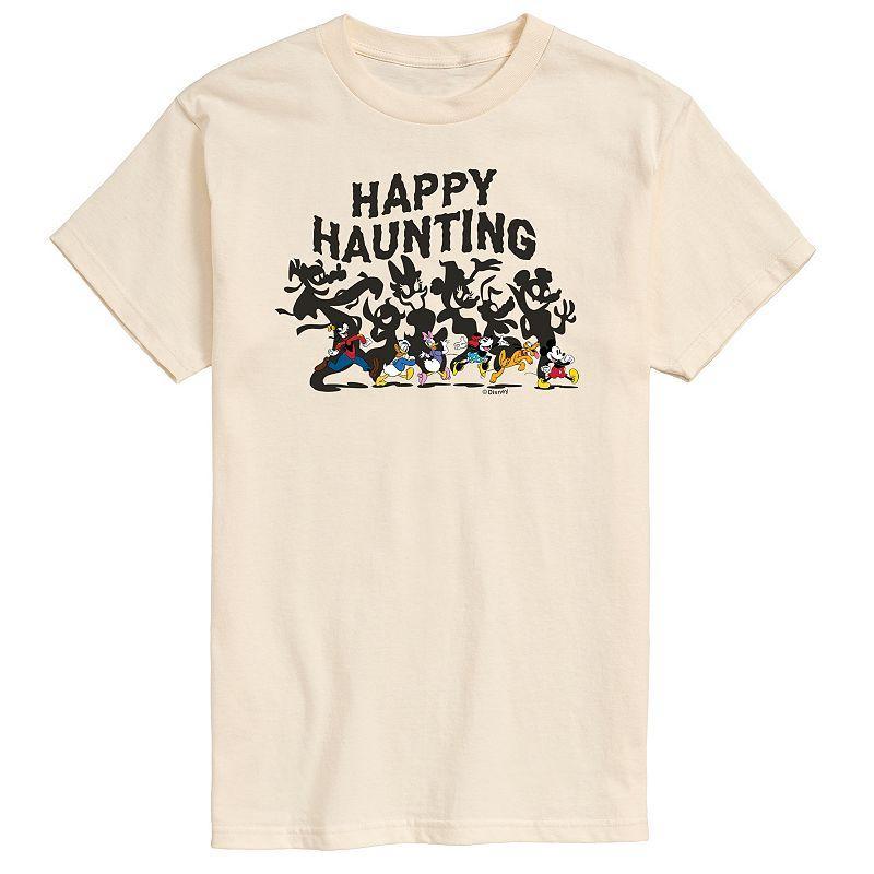 Disney Mens Happy Haunting Tee Beige Product Image