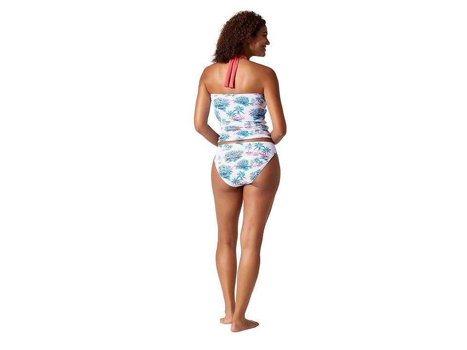 Tommy Bahama Island Cays Oasis Reversible Tankini (White Reversible) Women's Swimwear Product Image