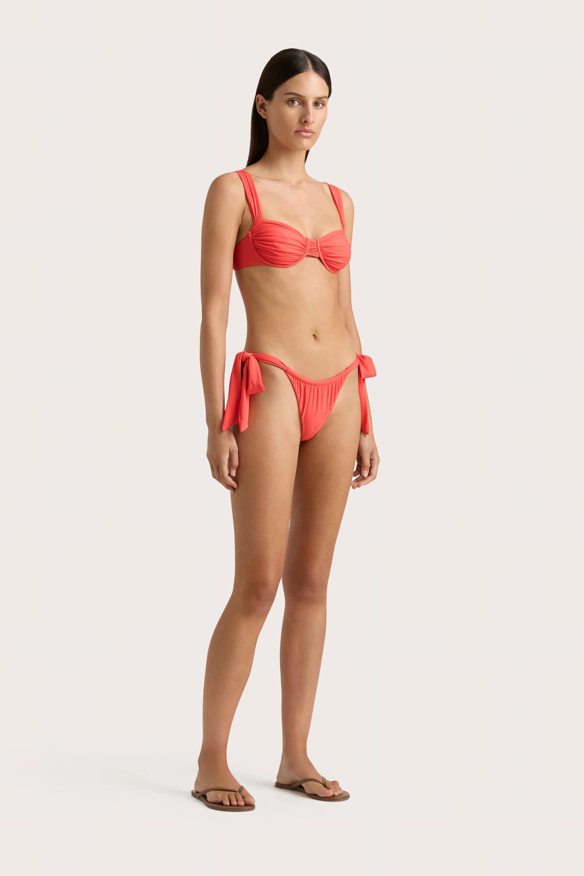 Sol Bikini Top Vermillion - Final Sale Product Image