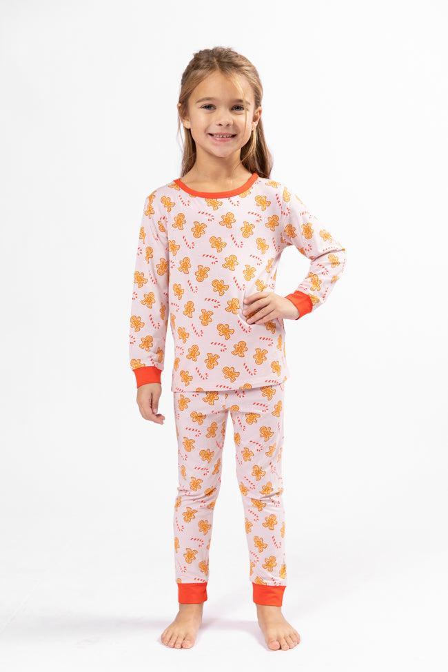 Kid's Under The Stars In Neutral Gingerbread Pajama Set Macy Blackwell X Pink Lily FINAL SALE Product Image