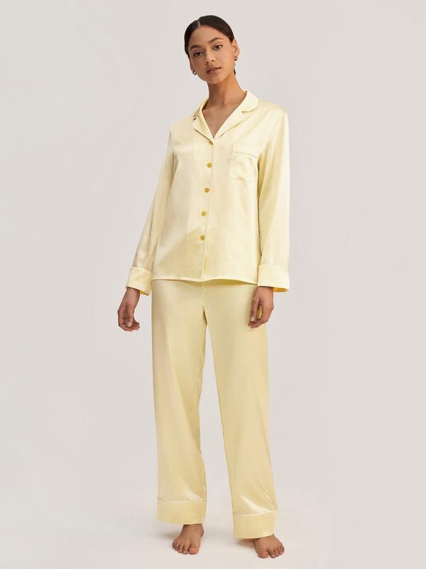 Golden Cocoon Silk Pajama Set Product Image