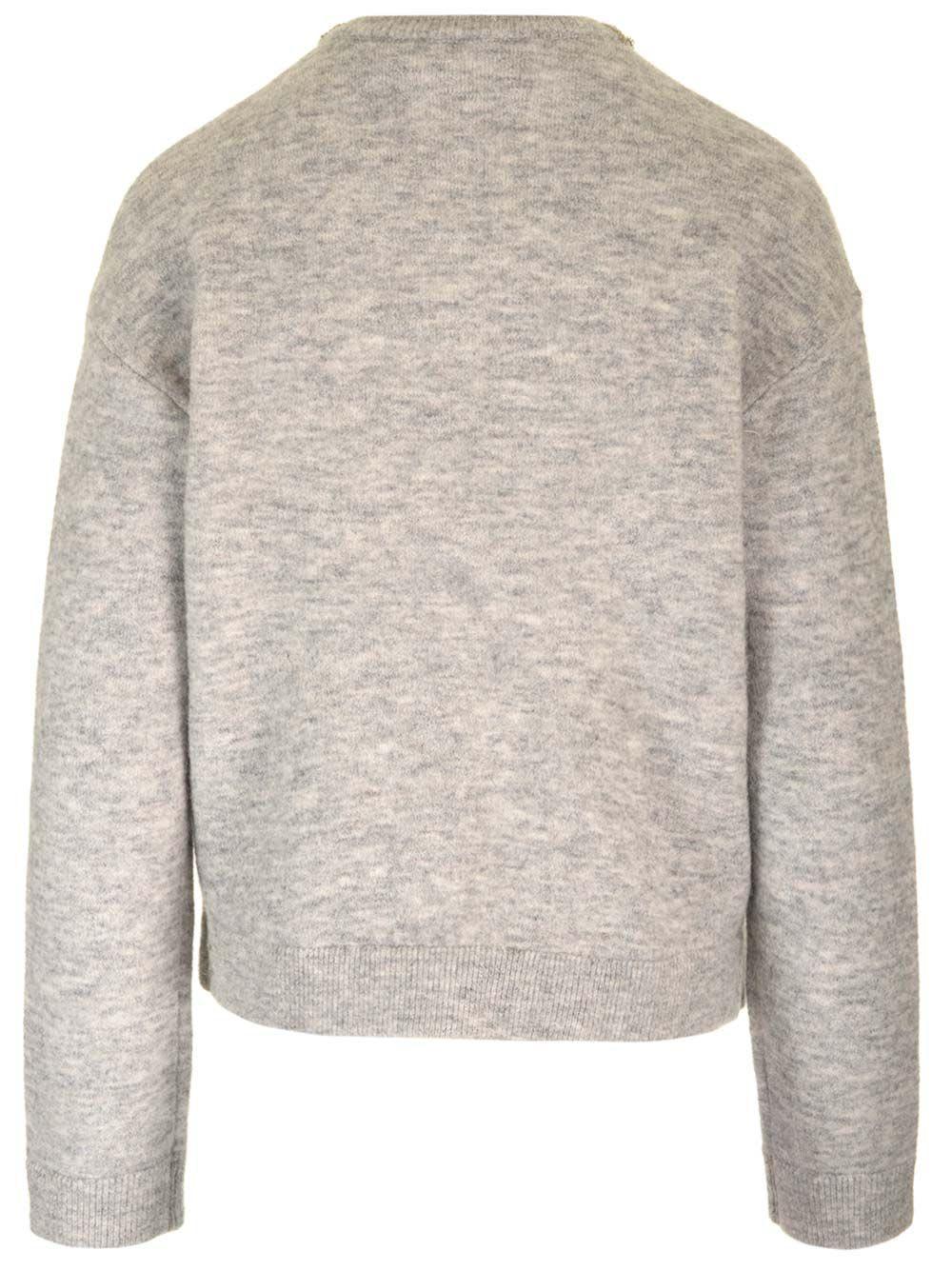 Jeweled Cardigan In Grey Product Image