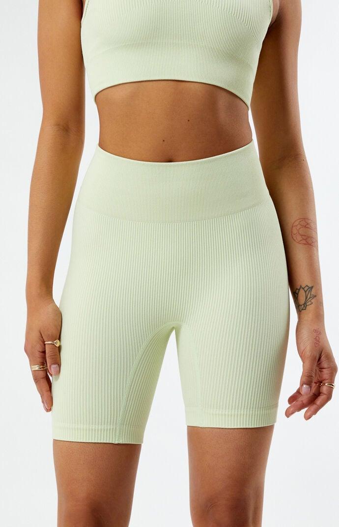 PAC 1980 Women's Active Seamless Ribbed Biker Shorts Product Image