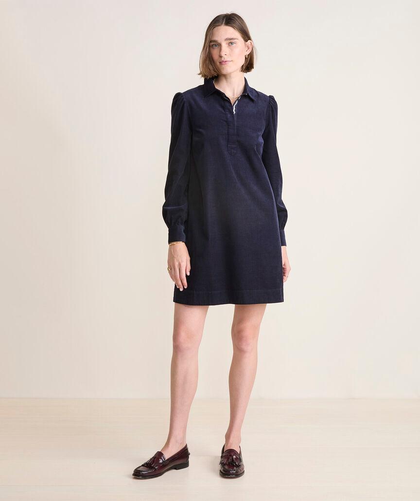 Cord Popover Dress Product Image