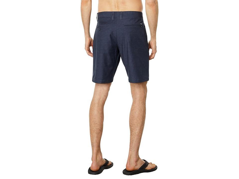 RVCA Back In 19 Hybrid Shorts (Denim Heather) Men's Shorts Product Image