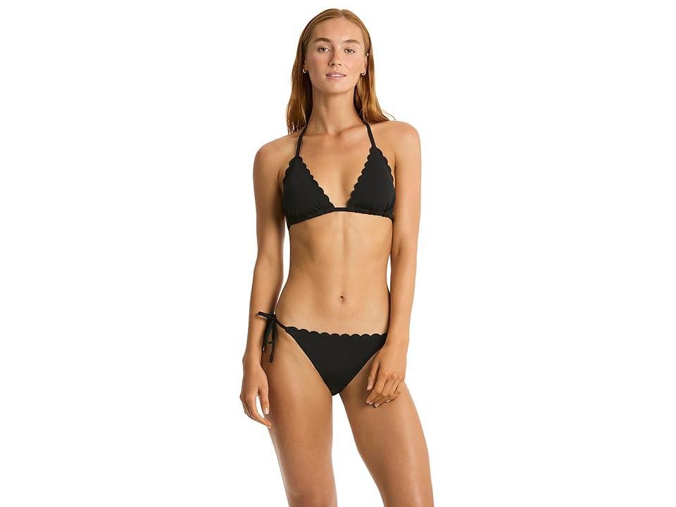 SEA LEVEL SWIM Scalloped Tie Side Pant Women's Swimwear Product Image