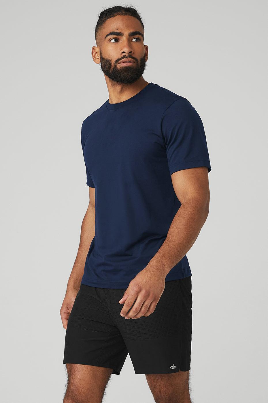 Conquer Reform Crewneck Short Sleeve - Navy Male Product Image