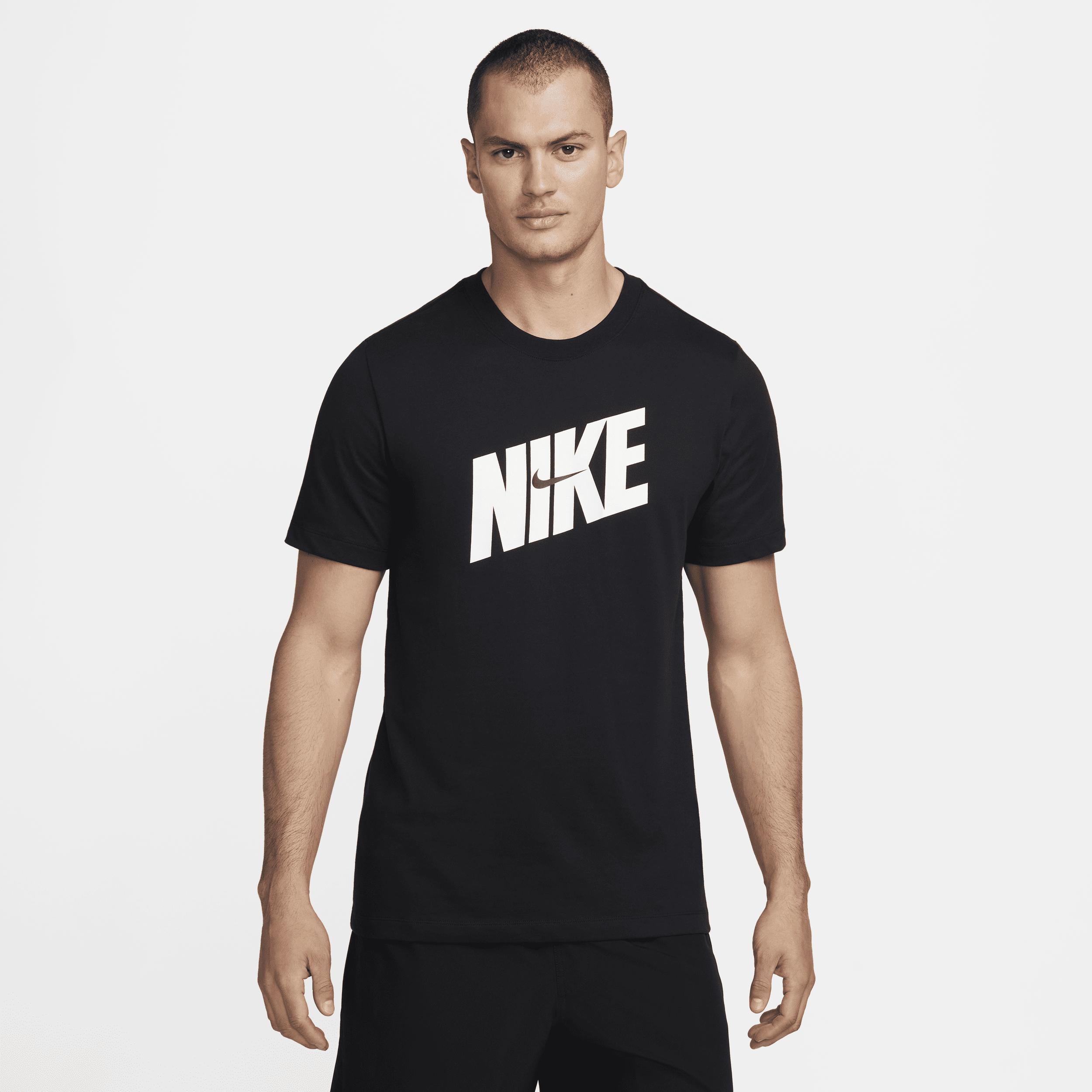 Nike Mens Dri-FIT HBR Novelty T-Shirt - Black/White Product Image