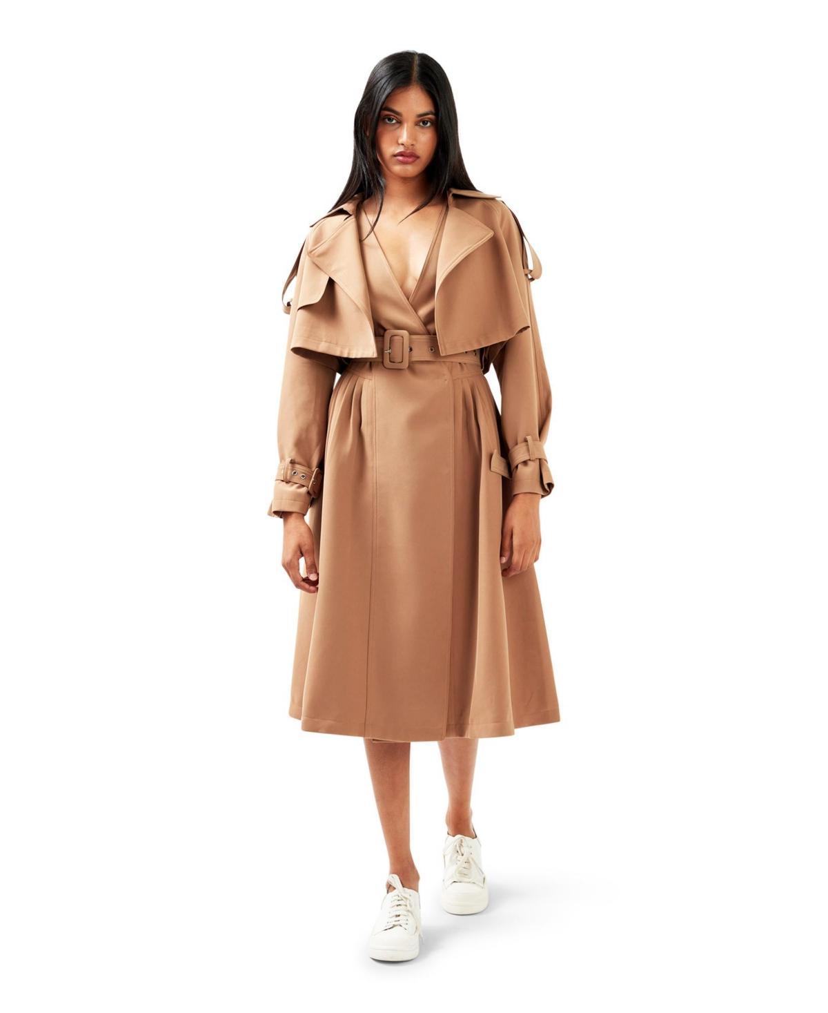 Belle & Bloom Womens Manhattan Cropped Trench Product Image