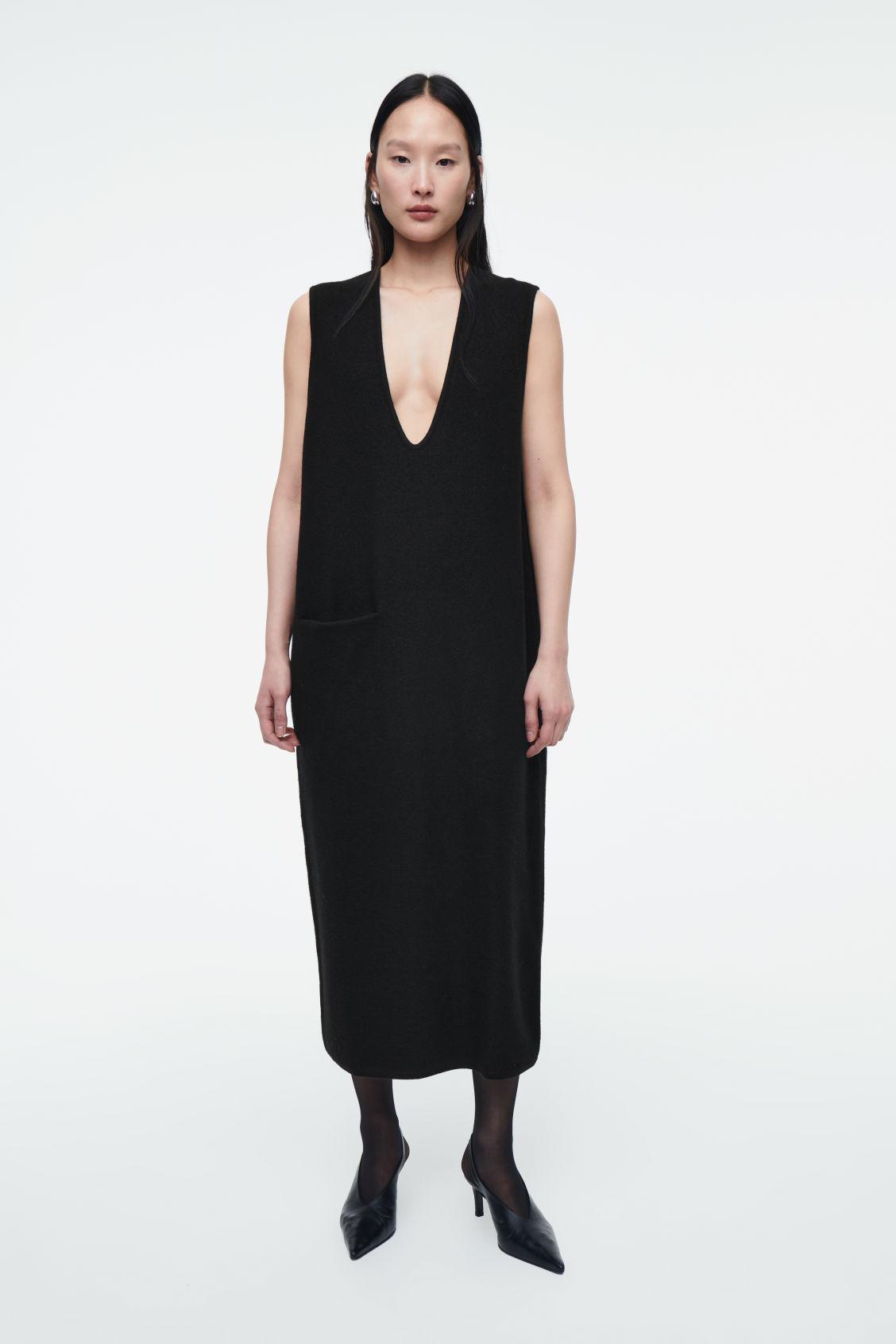 BOILED-WOOL MIDI DRESS Product Image