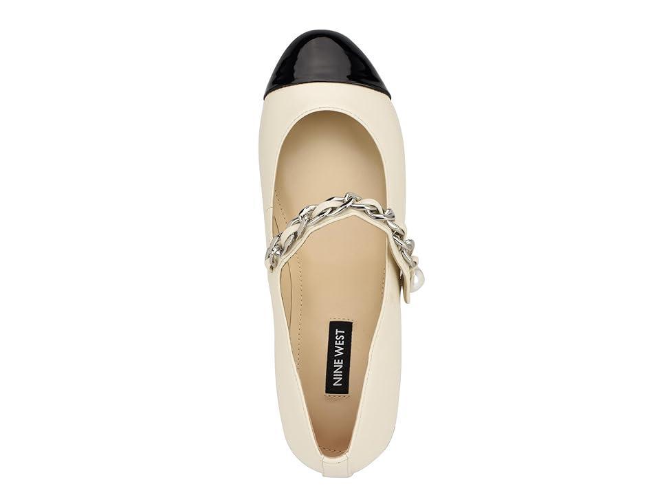 Nine West Platy (Cream/Black Multi) Women's Flat Shoes Product Image