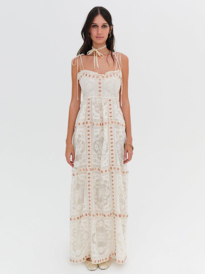 Charlotte Maxi Dress — Beige Product Image