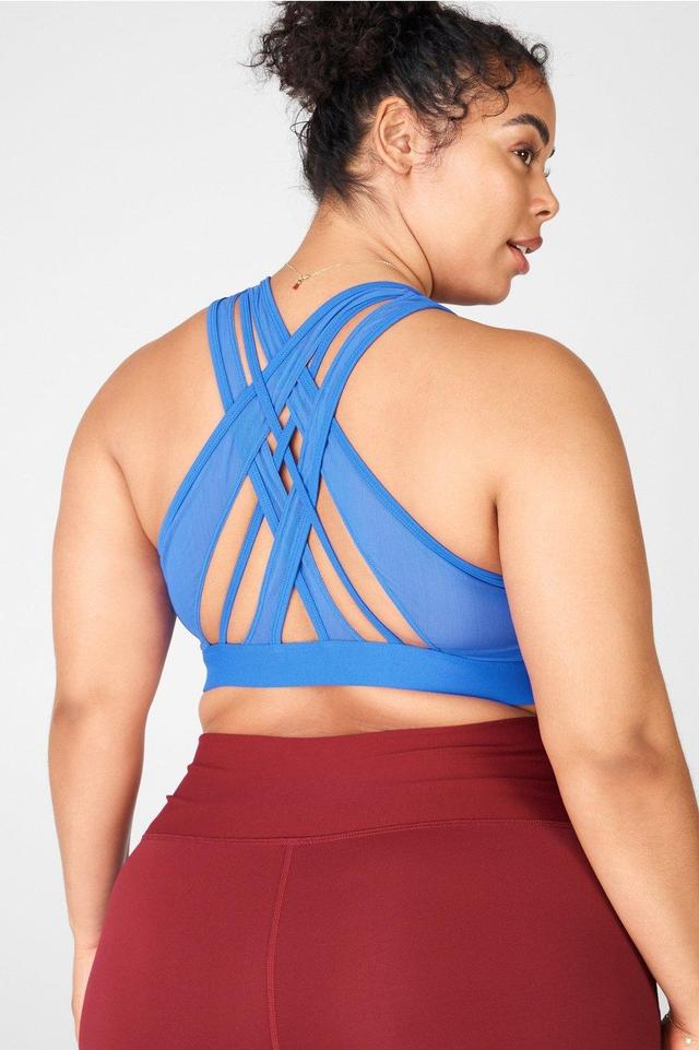 Fabletics Faye High Impact Sports Bra Womens blue plus Size 4X Product Image