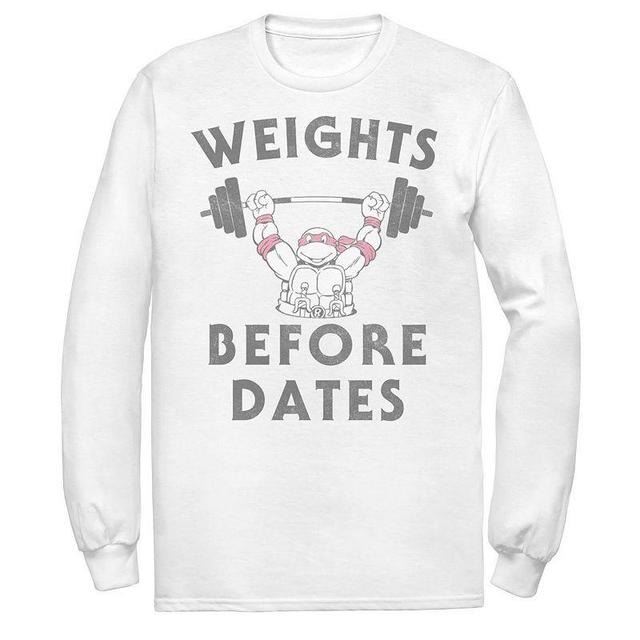 Mens Ninja Turtles Raphael Weights Before Dates Long Sleeve Tee Product Image