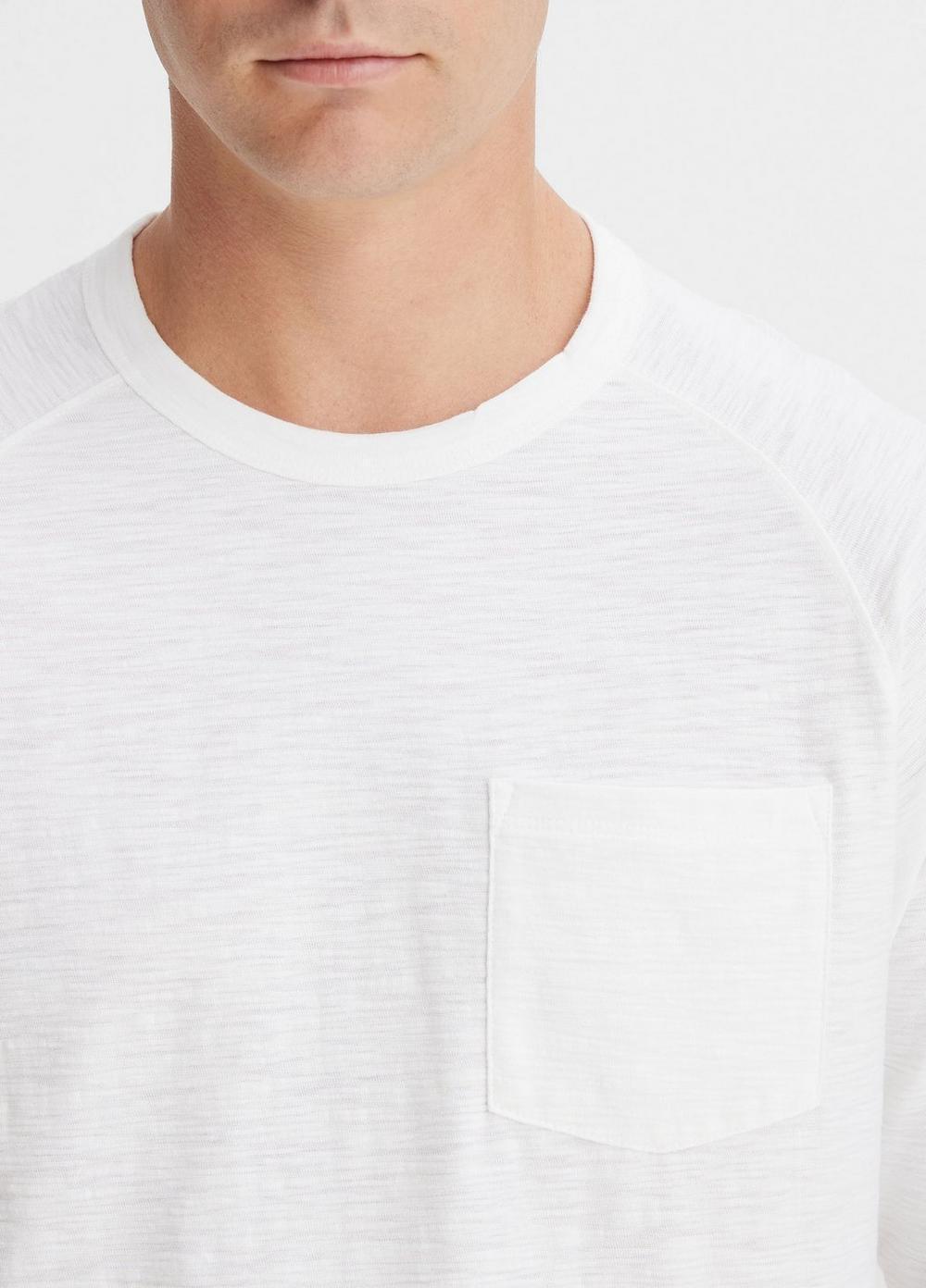 Cotton Long Sleeve Pocket Crew T-Shirt Product Image