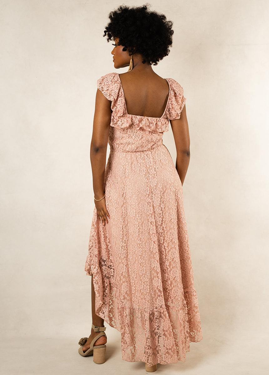 Bette Bridesmaid Dress in Dusty Pink Product Image