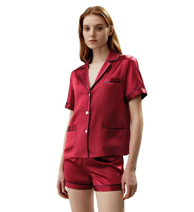 Lilysilk Womens 22 Momme Summer Short Silk Pajama Set Product Image