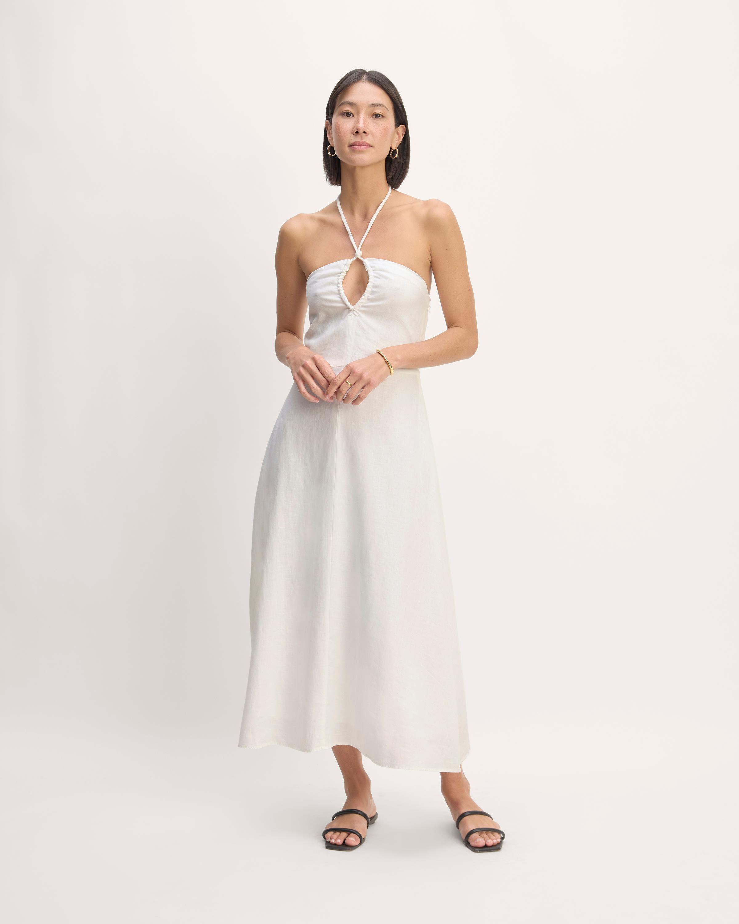 The Linen Halter-Neck Dress Product Image