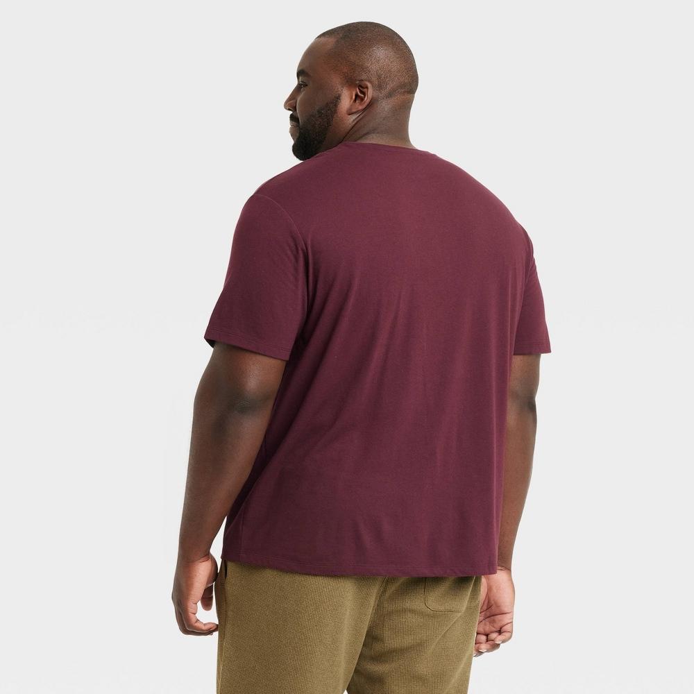 Mens Big & Tall Every Wear Short Sleeve V-Neck T-Shirt - Goodfellow & Co Pom Mystery 5XLT Product Image