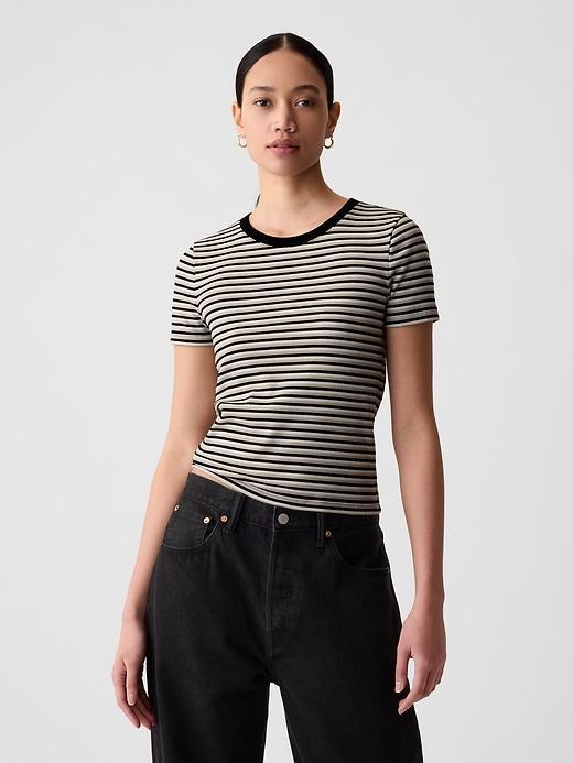 Modern Rib Cropped T-Shirt Product Image