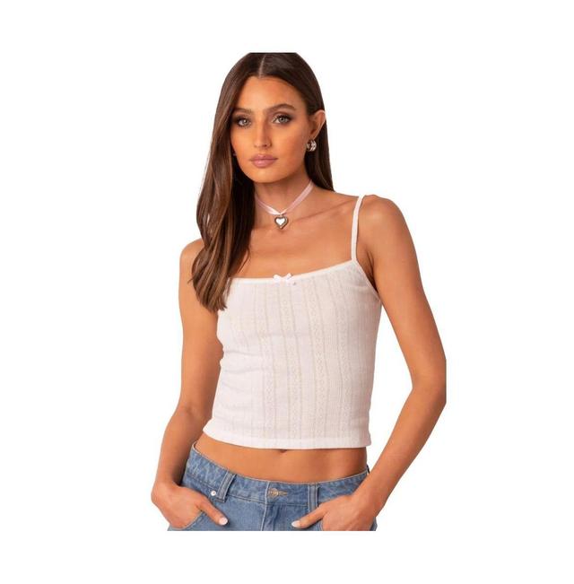 EDIKTED Pointelle Stitch Camisole Product Image