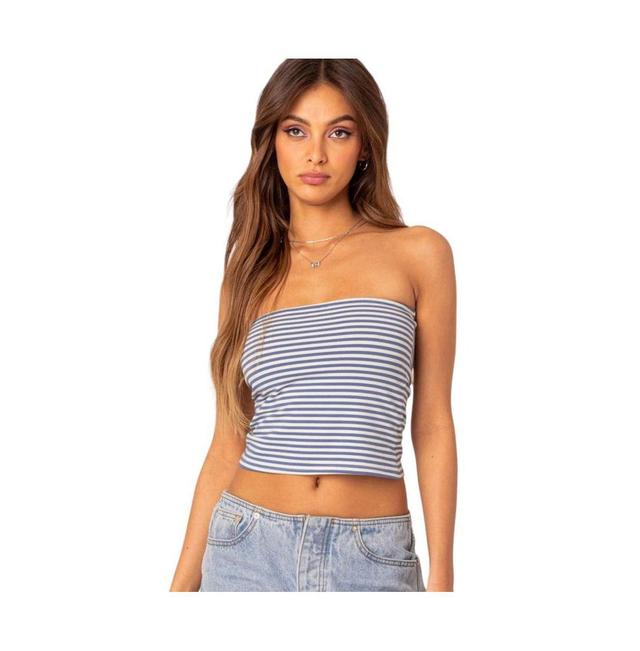 Edikted Womens Lilah Striped Tube Top Product Image