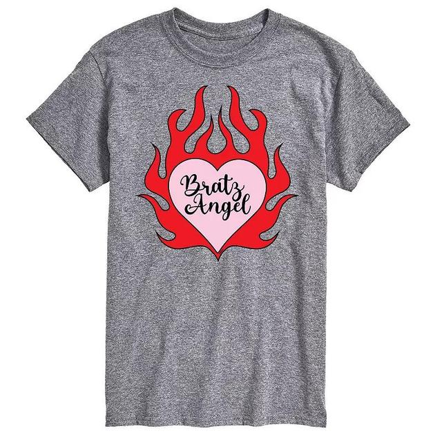 Mens Bratz Angel Flaming Heart Graphic Tee Product Image