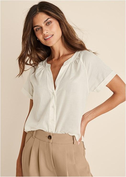 Short Sleeve Blouse Product Image