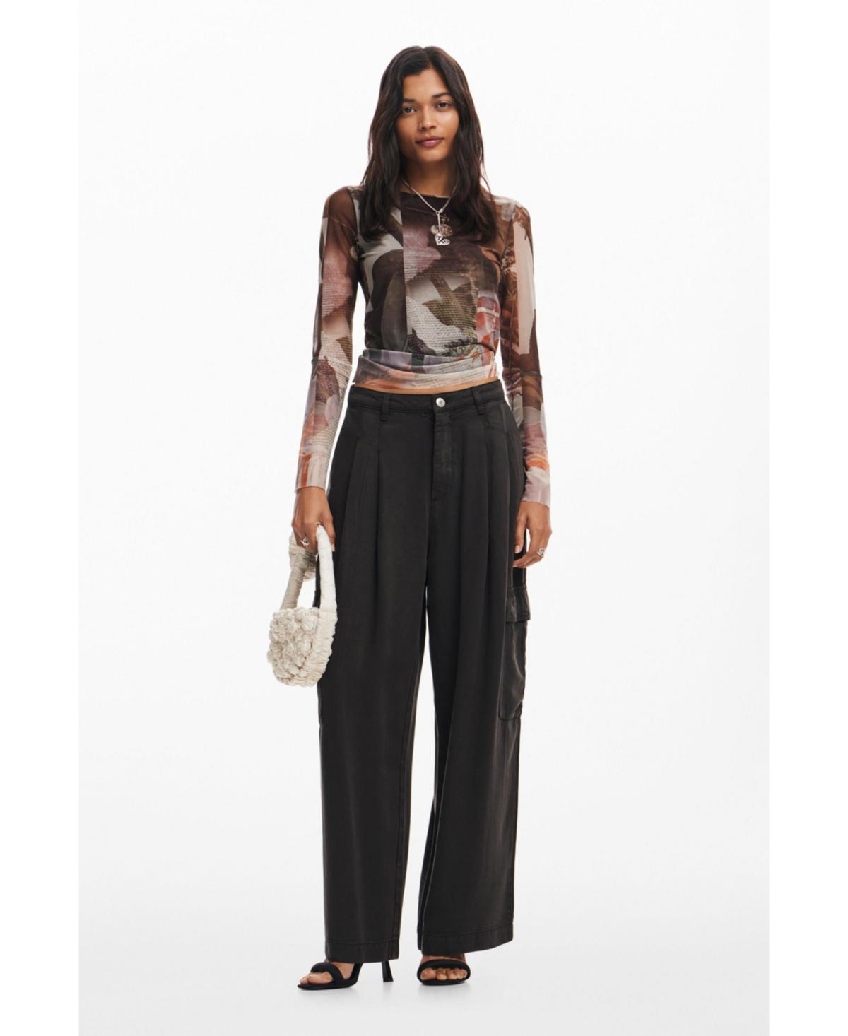 Desigual Womens Fluid cargo pants Product Image