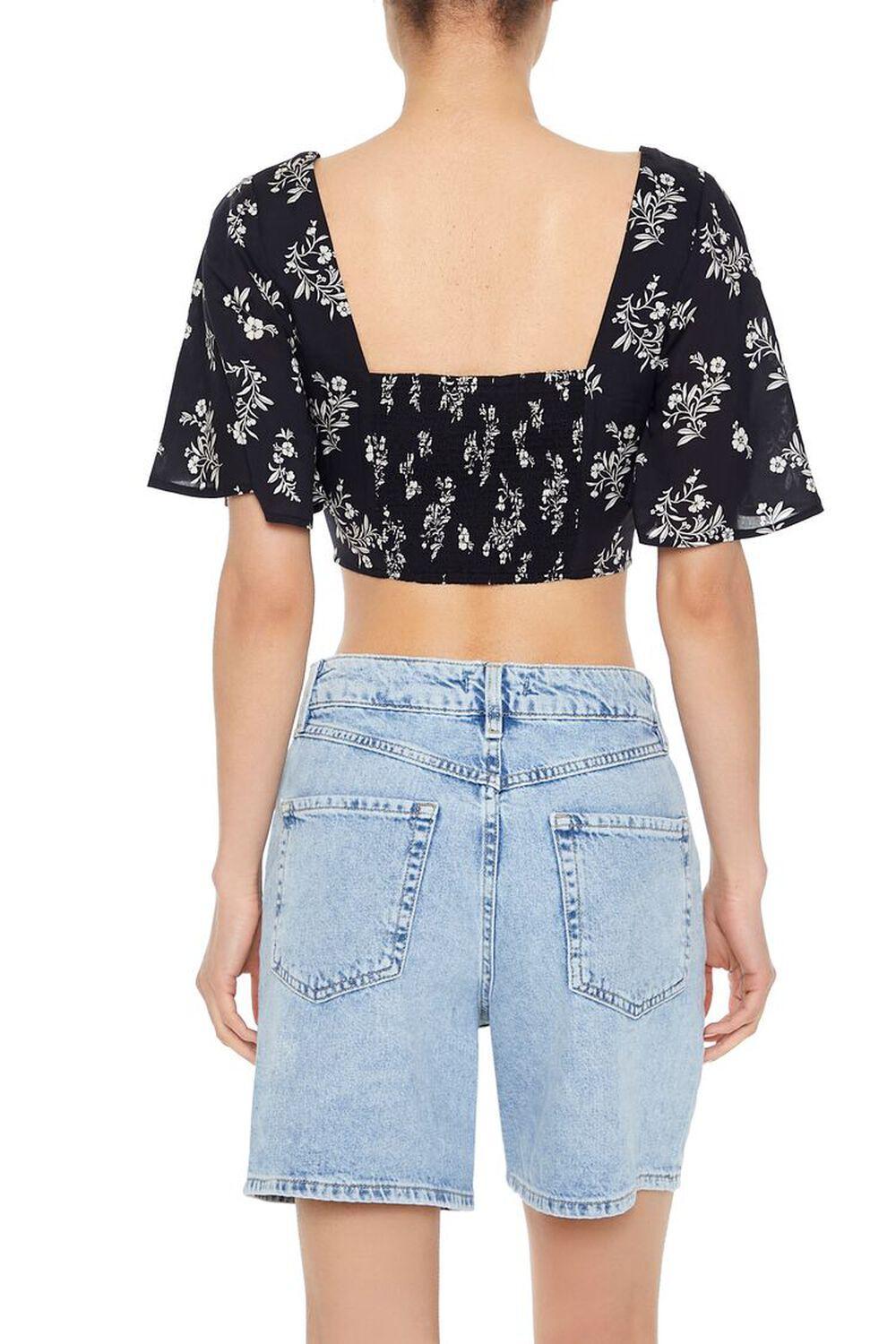 Sweetheart Floral Print Crop Top | Forever 21 Product Image