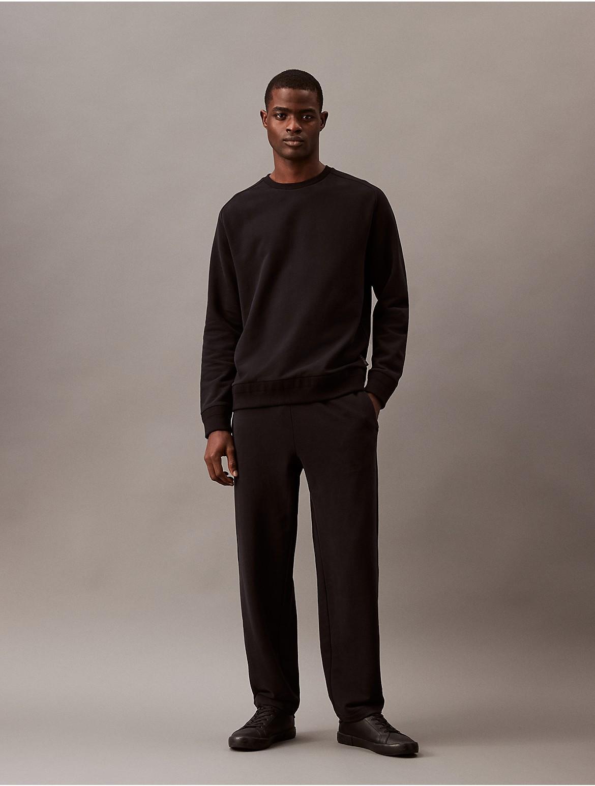 Calvin Klein Mens Luxe Terry Joggers - Black - XL Product Image