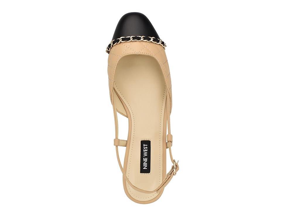 Nine West Charme (Light Natural/Black) Women's Flat Shoes Product Image