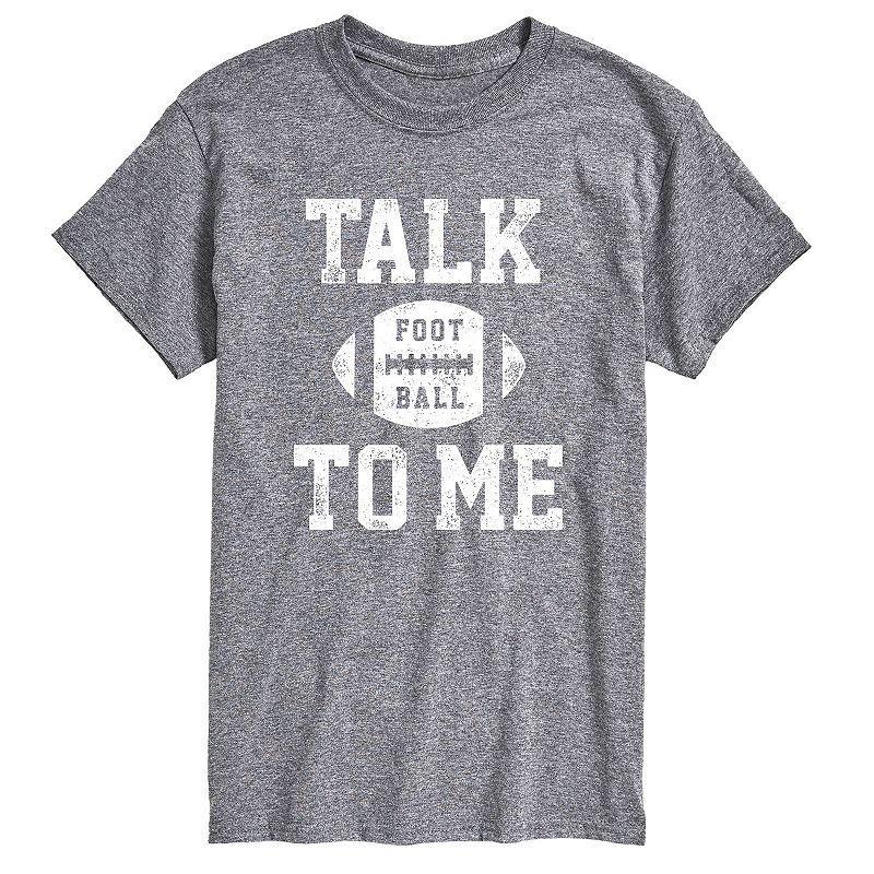 Big & Tall Talk Football To Me Tee, Mens Product Image