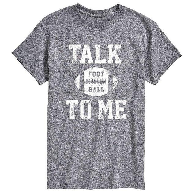 Big & Tall Talk Football To Me Tee, Mens Product Image