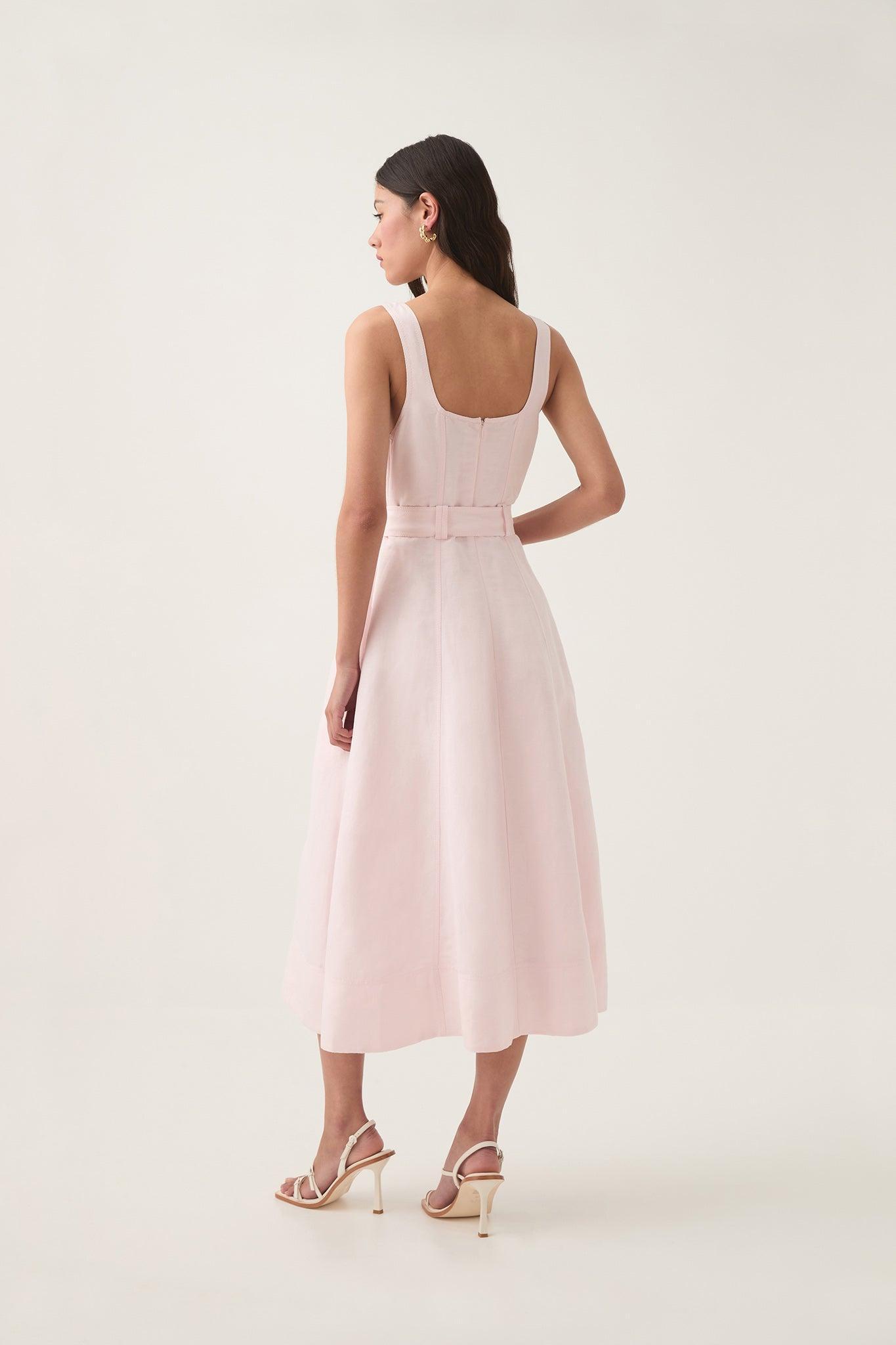 Clay Belted Midi Dress Product Image